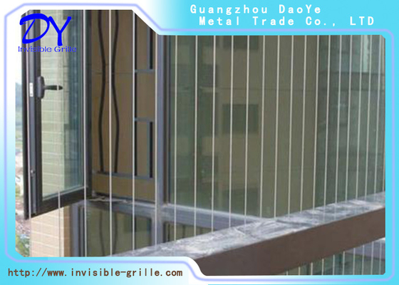 Ржавчины грилей безопасности балкона провод Pcv невидимой анти- невидимый покрывая для безопасности детей