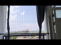 Алюминиевая трековая балконная оконная невидимая решетка