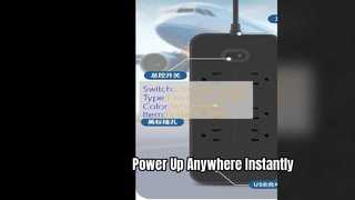 Портативная розетка с быстрой зарядкой через USB