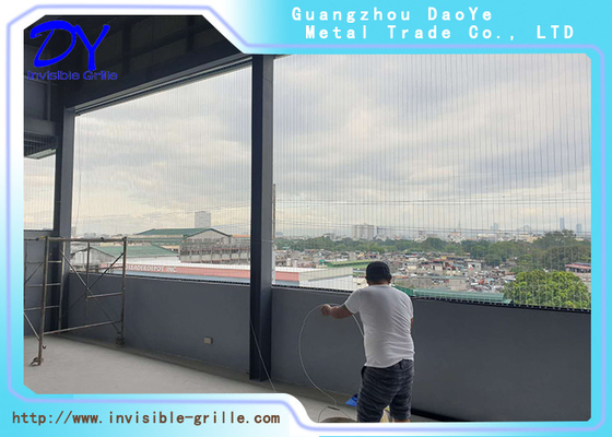 6m / установите невидимый след гриля 3m безопасности алюминиевый для окна балкона