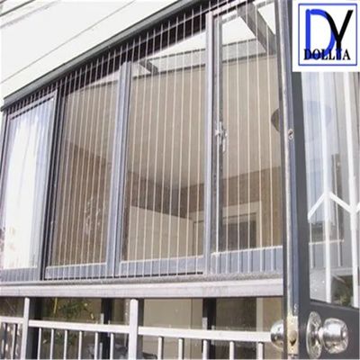 Stainless Steel Window Invisible Grille with 5cm Wire Distance Gap 2.0mm Thickness and 400 kg Tensile Impact
