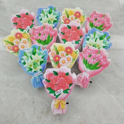 Ночник с цветочным дизайном для помещений, мягкий свет, простая установка, идеально подходит для освещения спальни, коридора и детской