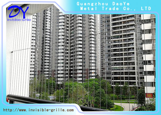 2.0мм проволока из нержавеющей стали 316 для невидимых защитных решеток балконов/окон высотных зданий