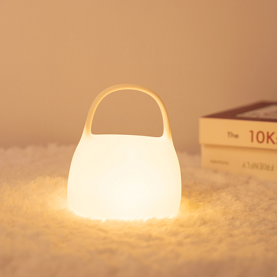 DIY креативный подарок сумочка Силиконовый хлопающий лампа с временем Постельное украшение Атмосфера Спальный ночной свет