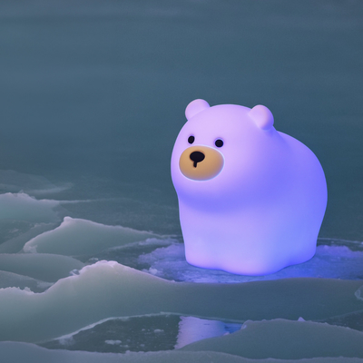 OEM Led Cute Cartoon Силиконовый Медвежьи Спящие лампы Usb Заряжаемая Ночная Лампа Детская спальня Кровать Ночное освещение