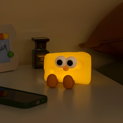 Китайская фабрика современный дизайн USB заряжаемый силиконовый детский ночной свет лампа умный дом освещение с сыром дизайн для девочек спальня