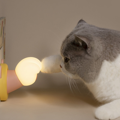Кот Клау Креативный Ночной Свет Зарядка USB Подарок на день рождения Милый и милый Практический Подарок Девочке Силиконовый Паттинг Свет
