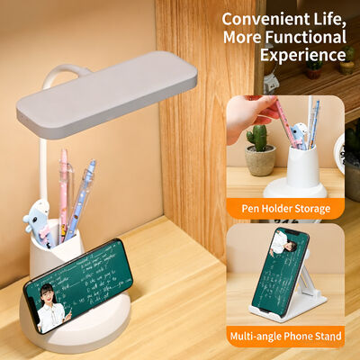 1 шт. Светодиодная настольная лампа, как на картинке, с регулируемой яркостью и цветовой температурой, идеально подходит для работы, учебы и отдыха