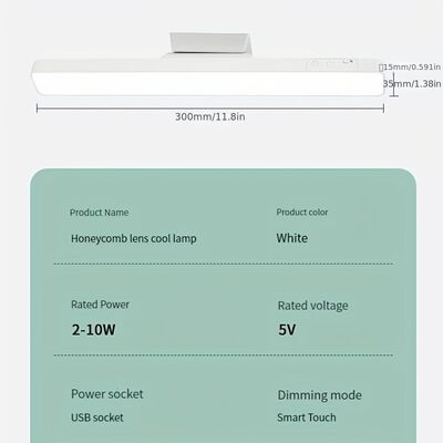 3500-6500K Цветовая температура Светодиодная настольная лампа с номинальным напряжением 5В 1А Идеально