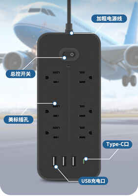 Портативная настольная розетка с USB-выходом 5V 2.4A