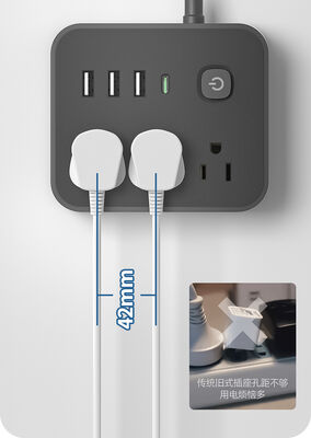 Портативная розетка, входное напряжение 100-240 В переменного тока, стандартная