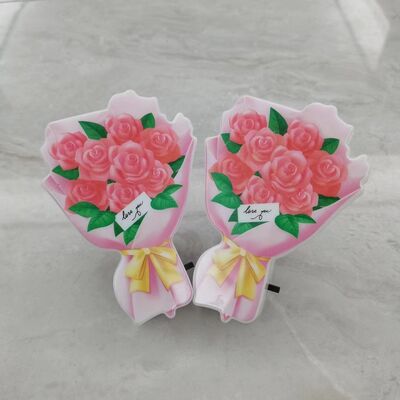 Прикроватная лампа с вилкой и выключателем, идеально подходит для ночного освещения в спальнях, коридорах и кухнях