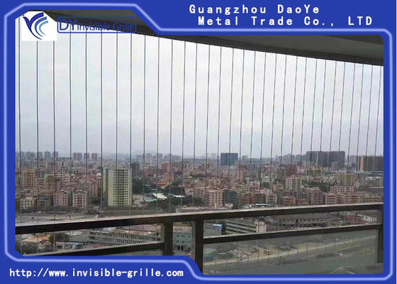 Гриль балкона провода нержавеющей стали 316 безопасностью 2.0мм невидимый